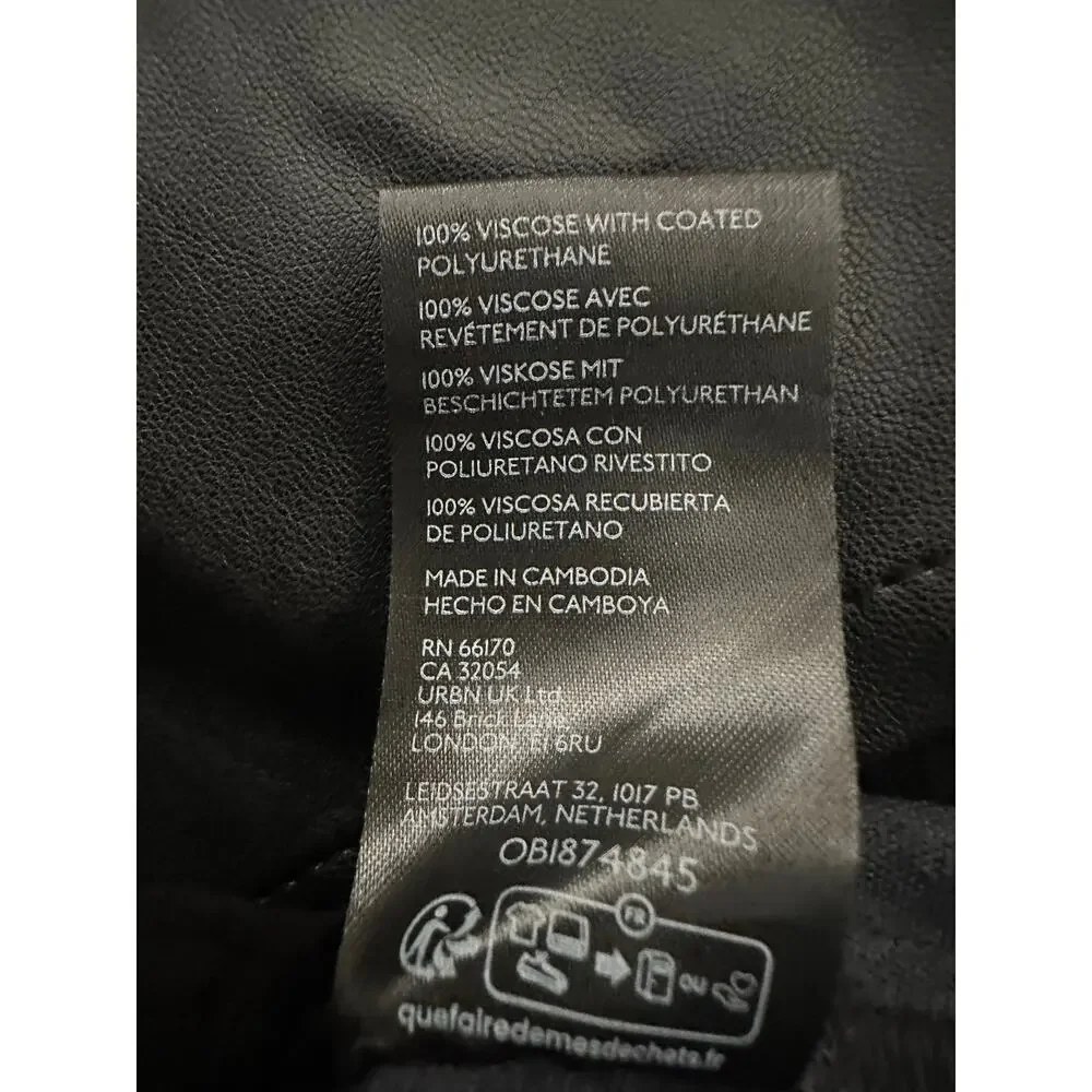 Free People Wynne Vegan Skirt in Black size 26